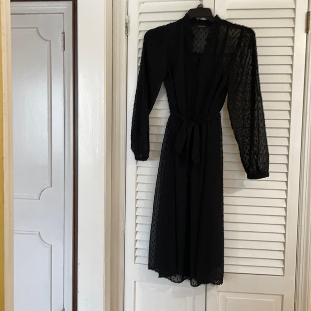 Banana Republican lightweight black dress.